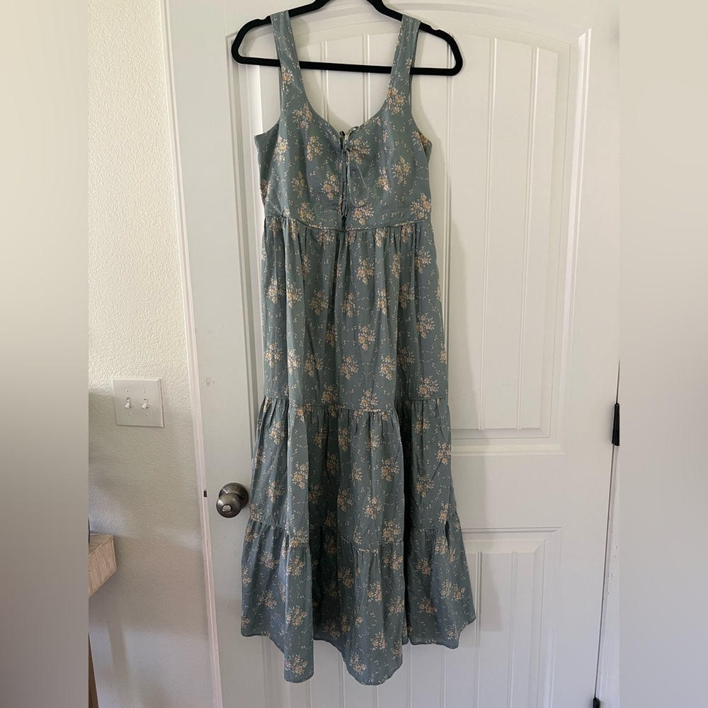 Christy Dawn Adele Dress - Blue Spruce Bouquet - size S